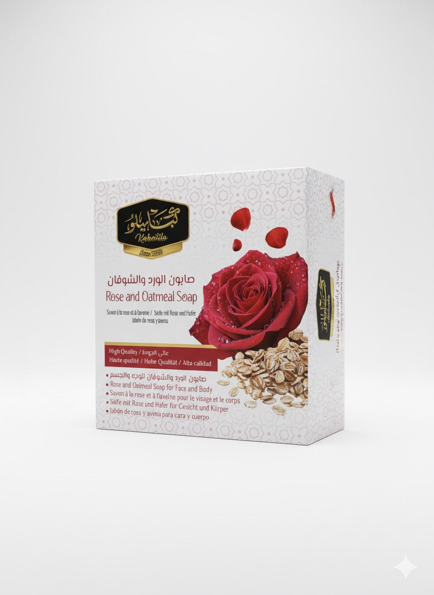 صابون الورد والشوفان